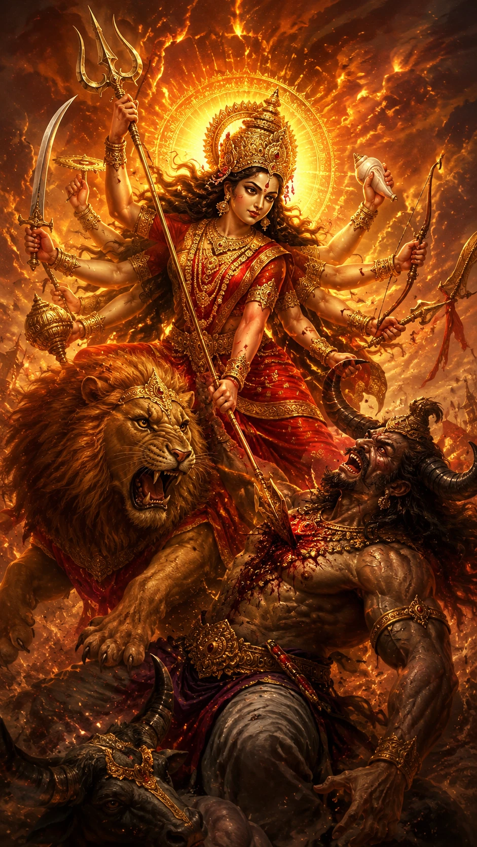 The Demon-Slayer form of Durga